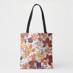 Herbst-Aquarell-Blätter und Rosen