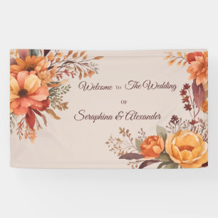Herbst-Aquarell-Rustikale-Floral-Willkommens-Hochz Banner