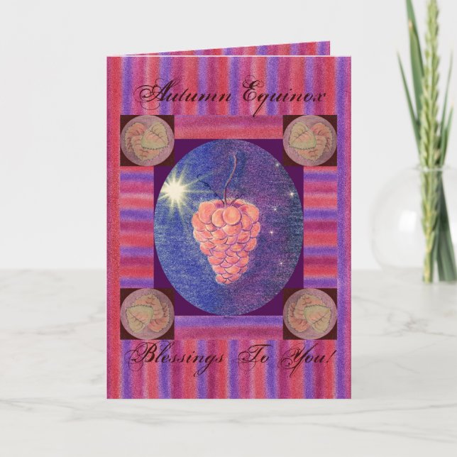 Herbst-Äquinoktikum-Segen Karte (Vorderseite)
