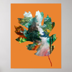 Herbst Art, Herbst Leaf Poster