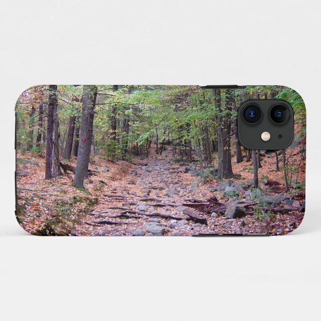 Herbst auf Blue Hills Reservation Red Dot Trail Case-Mate iPhone Hülle (Rückseite (Horizontal))