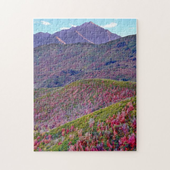 Herbst auf dem Berg Timpanogos Utah Puzzle (Vertikal)