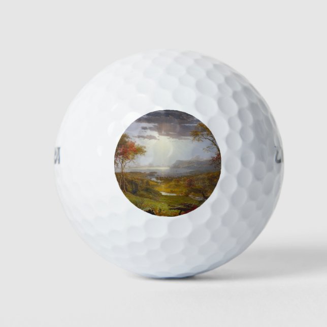 Herbst auf dem Hudson River (New Yorker Staat) Golfball (Vorderseite)