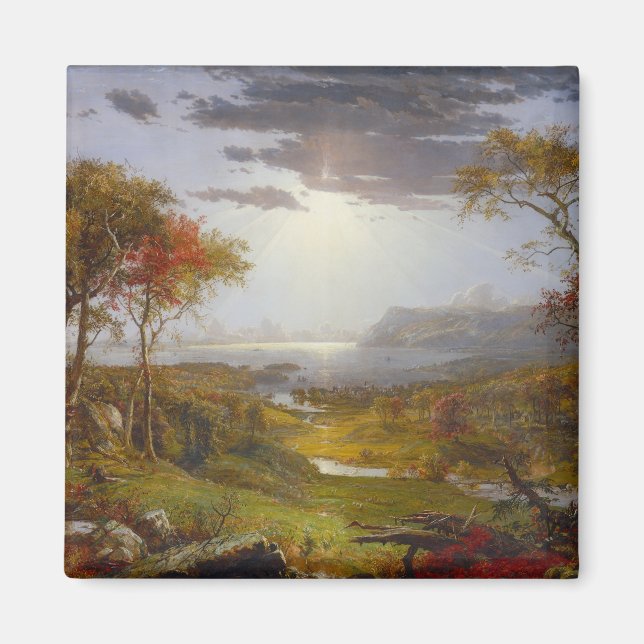 Herbst auf dem Hudson River (New Yorker Staat) Magnet (Vorne)