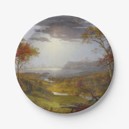 Herbst auf dem Hudson River (New Yorker Staat) Pappteller