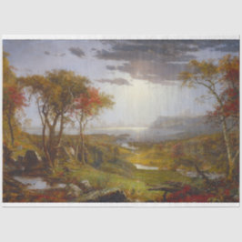 Herbst auf dem Hudson River (New Yorker Staat) Seidenpapier