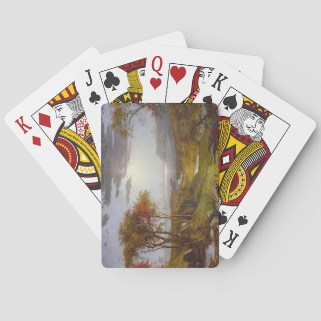 Herbst auf dem Hudson River (New Yorker Staat) Spielkarten (Rückseite)