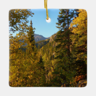 Herbst auf dem Weg zum Dream Lake Keramikornament