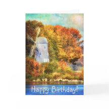 Herbst auf der Geburtstagskarte