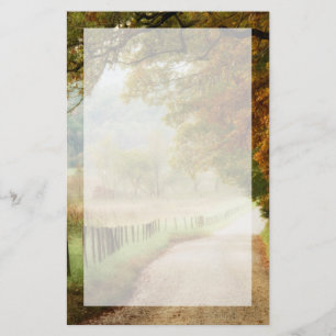 Herbst auf einer Landstraße Briefpapier