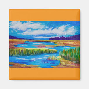Herbst auf Phillips Lake Magnet