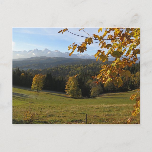Herbst auf Spisz-Poster Postkarte (Vorderseite)