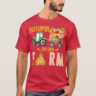 Herbst auf unserem Bauernhof Vintage Pumpkins Herb T-Shirt