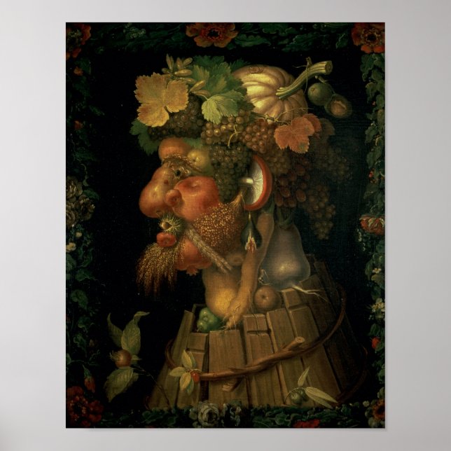 Herbst, aus einer Serie, die die vier darstellt Poster (Vorne)