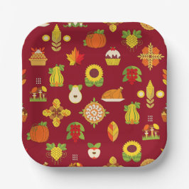 Herbst/Autum Heritage Paper Plate Pappteller