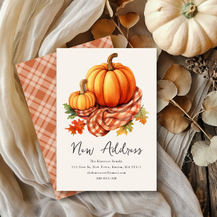 Herbst Autumnal Pumpkins   Neue Zuhause-Adresse Ankündigung