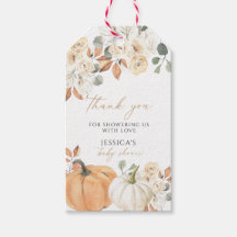 Herbst Baby Dusche Square Gunst Tag , Danke Tag