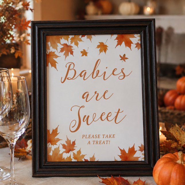 Herbst Baby Duwer Babys sind süße Gefälligkeit Poster (Von Creator hochgeladen)