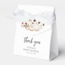Herbst-Baby-Party mit Kürbis Geschenkschachtel