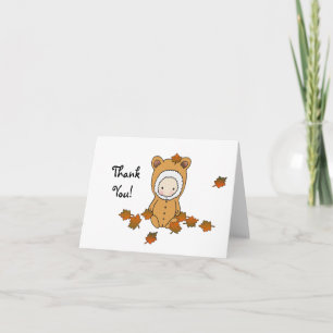 Herbst-Baby-Shower-Dankeskarten Dankeskarte