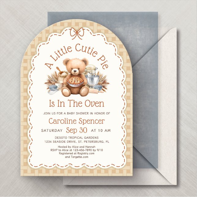 Herbst-Babyshower 'Cutie Pie' Einladung (Von Creator hochgeladen)