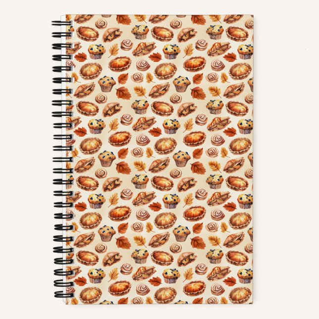 Herbst Backwaren Notizbuch (Vorderseite)