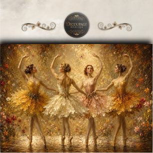 Herbst-Ballett-Ensemble-Dekupierschnitt Seidenpapier