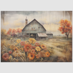 Herbst-Barszene Seidenpapier