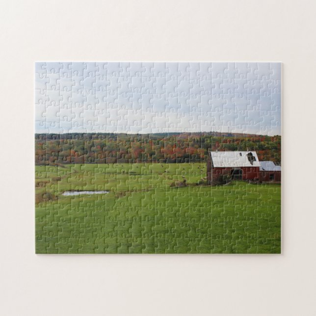 Herbst-Bauernhof Puzzle (Horizontal)