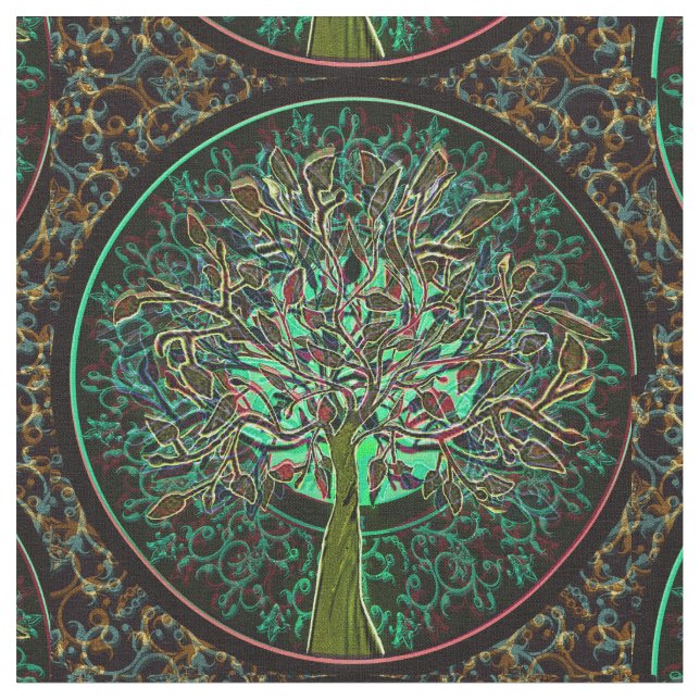 Herbst-Baum Stoff (Nahaufnahme)