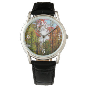 Herbst Bäume und Blue Sky Herbst Natur Fotografie Armbanduhr