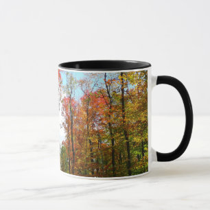 Herbst Bäume und Blue Sky Herbst Natur Fotografie Tasse