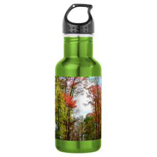 Herbst Bäume und Blue Sky Herbst Natur Fotografie Trinkflasche
