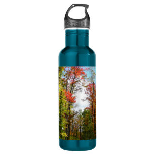Herbst Bäume und Blue Sky Herbst Natur Fotografie Trinkflasche