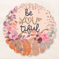 Herbst "Be You tiful" Rose Gold Blumenpumpen