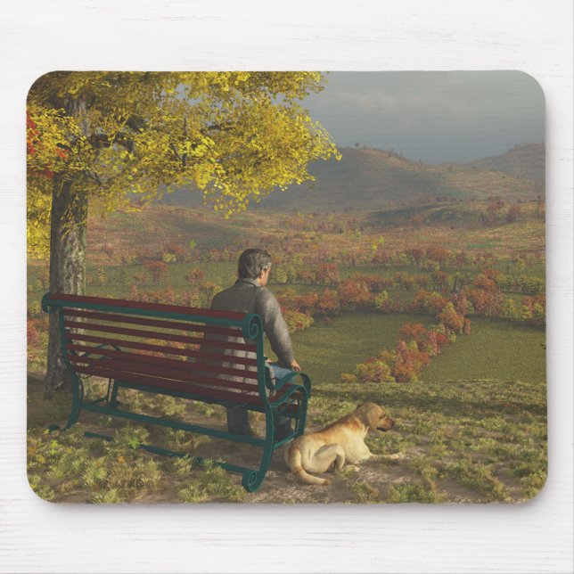 Herbst-Begleiter Mousepad (Vorne)