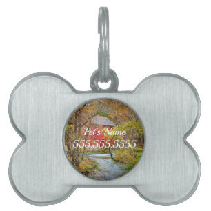 Herbst bei Alley Mill Pet ID Tag Tiermarke