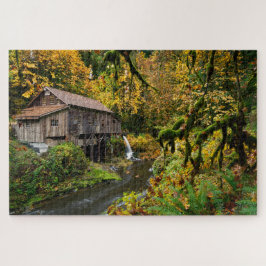 Herbst bei Cedar Creek Grist Mill in Washington Puzzle