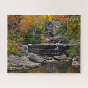 Herbst bei Glade Creek Grist Mill in West Virginia Puzzle