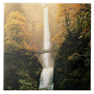 Herbst bei Multnomah Falls, OR Fliese
