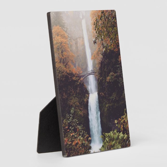 Herbst bei Multnomah Falls, OR Fotoplatte (Seite)