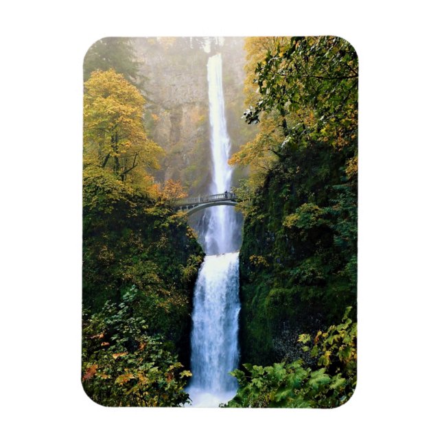 Herbst bei Multnomah Falls, OR Magnet (Vertikal)