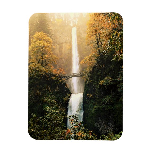 Herbst bei Multnomah Falls, OR Magnet (Vertikal)