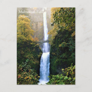 Herbst bei Multnomah Falls, OR Postkarte