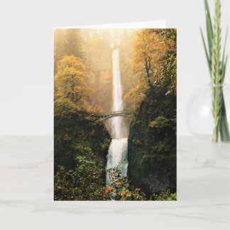 Herbst bei Multnomah Falls, Oregon Karte