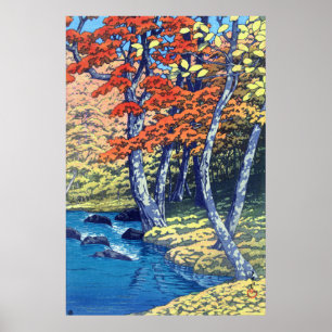 Herbst bei Oirase Kawase Hasui 1933 Poster