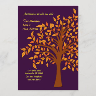 Herbst-bewegliche Mitteilung Ankündigung