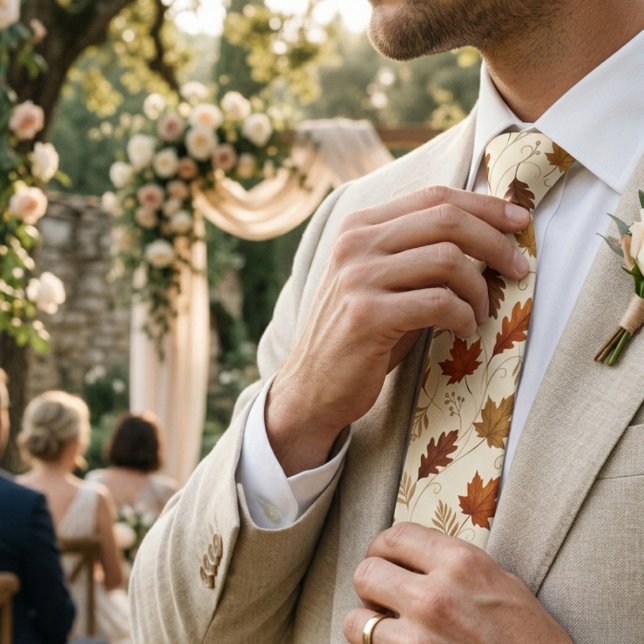Herbst-Blatt-Hochzeit Krawatte (Von Creator hochgeladen)