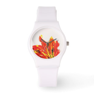 Herbst-Blatt-Kunst-Uhr Armbanduhr