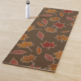 Herbst-Blätter auf kundenspezifischer Farbe Yogamatte